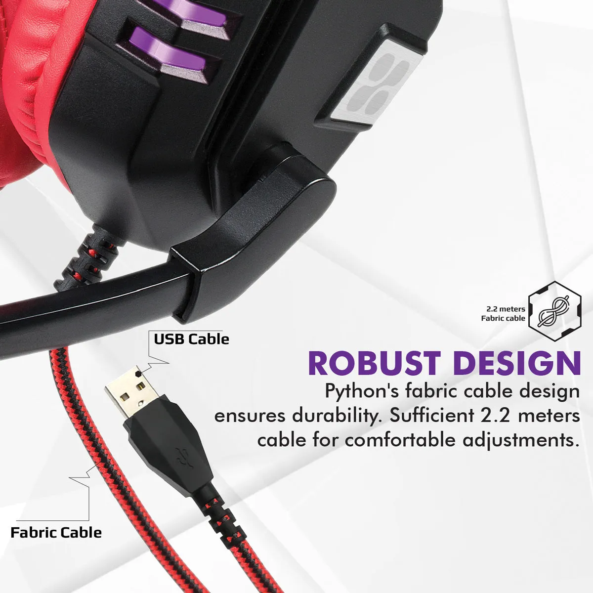 High Performance Wired Gaming Headset with Extended Microphone