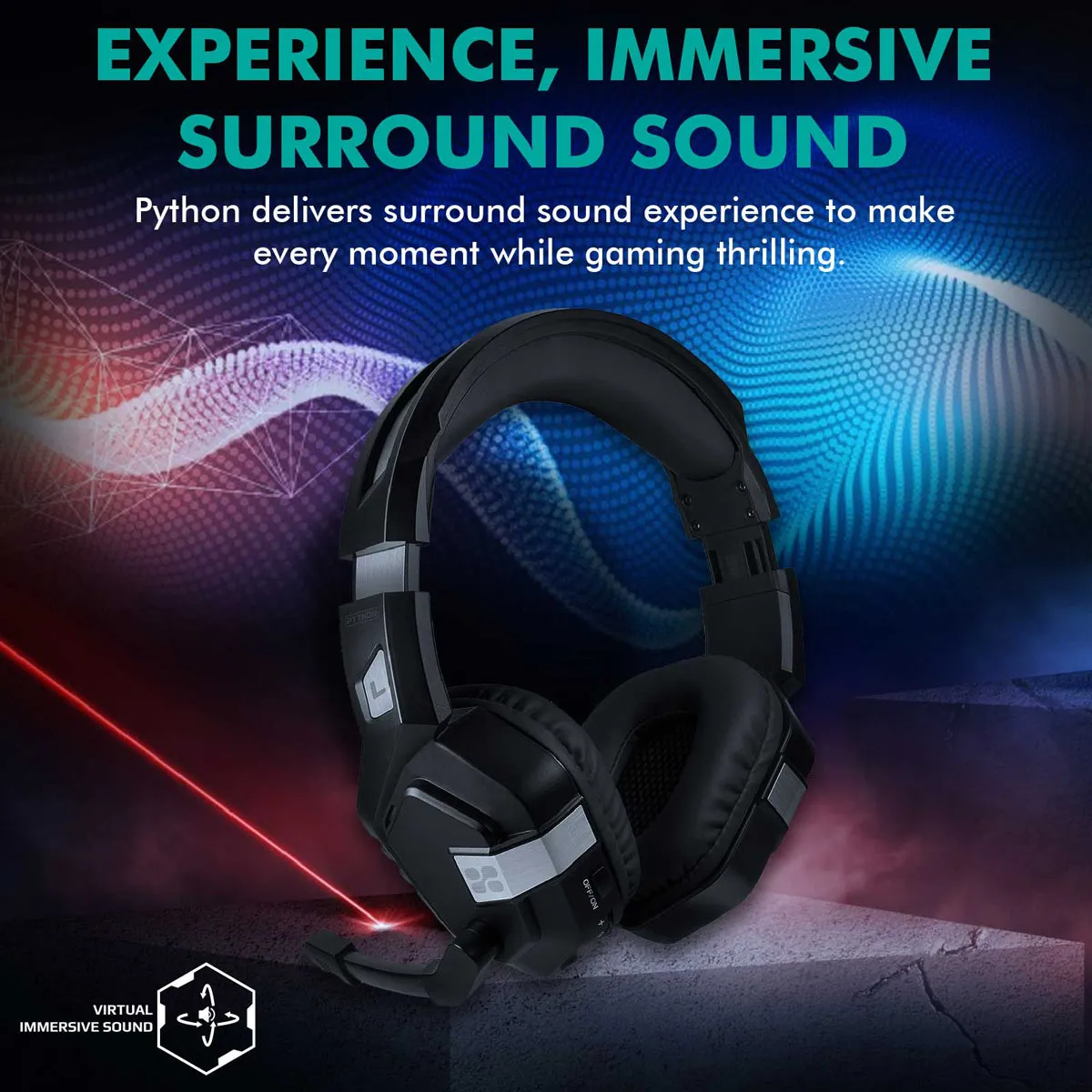 High Performance Wired Gaming Headset with Extended Microphone