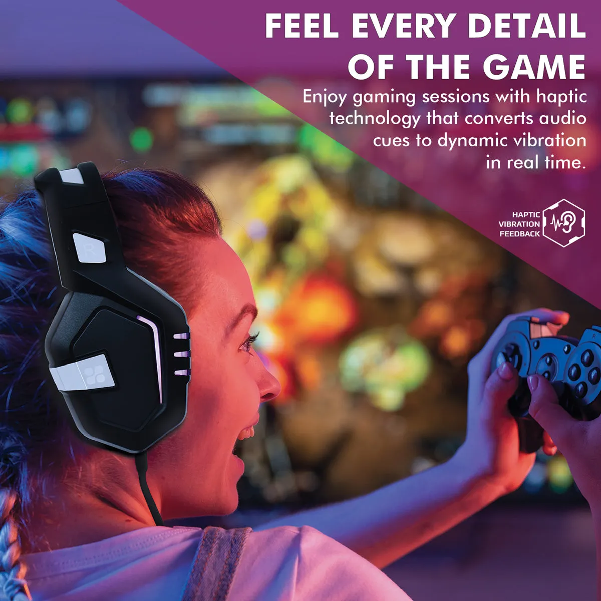 High Performance Wired Gaming Headset with Extended Microphone