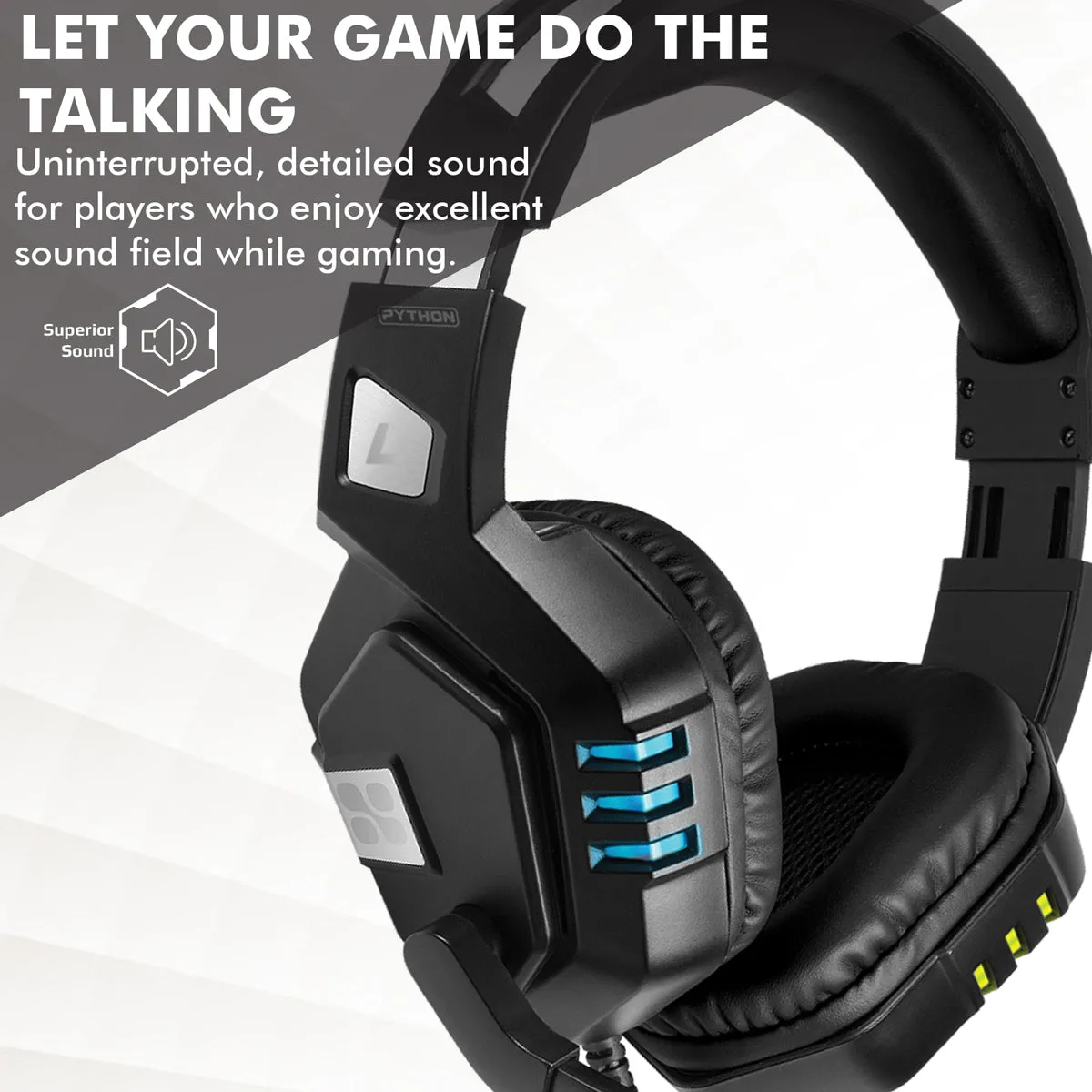 High Performance Wired Gaming Headset with Extended Microphone