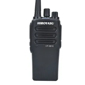 Hiroyasu CP-5810 UHF 400-520MHz 7W 16Ch Vox FM Commercial Analog Walkie Talkie CP5810 W/2200mAh Type C Charging Li-Ion Battery