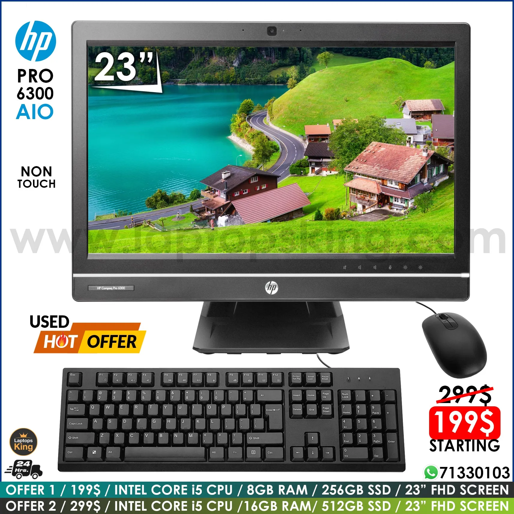 HP Pro 6300 Core i5 Non-Touch All-In-One Desktop Computer Offers (Used Very Clean)