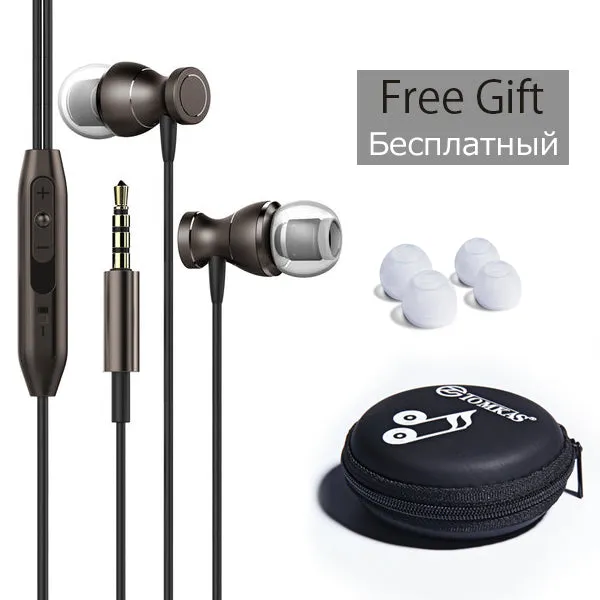 In-Ear Earphone Headset In-line Control Magnetic Clarity Stereo Sound With Mic Earphones For iPhone Mobile Phone MP3 MP4