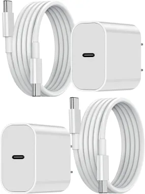 iPhone Fast Charger Block,[Apple MFi Certified] 2Pack 20W Wall Charger Plug with USB C to Lightning Cable 6ft,iPhone Charging Power Adapter Cube Brick for iPhone 14 Pro Max/13 Pro/12 Mini/12/11,iPad