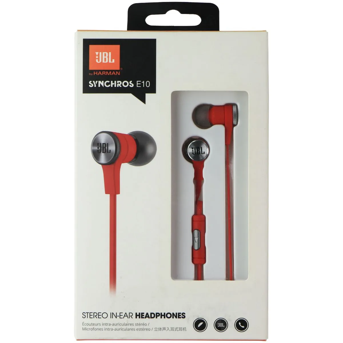 JBL Synchros E10 Stereo In-Ear Headphones - Red (E10REDNP)