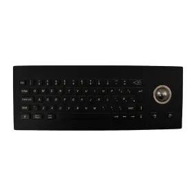 KBS-PC-H-Desk-BL Stainless Steel Keyboard with Integrated Trackball