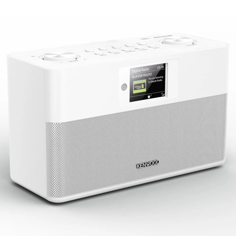 Kenwood DAB  FM-RDS Compact Stereo Radio - White | CRST80DABW