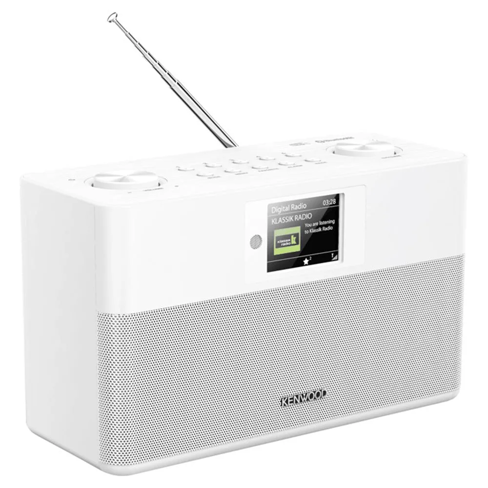 Kenwood DAB  FM-RDS Compact Stereo Radio - White | CRST80DABW