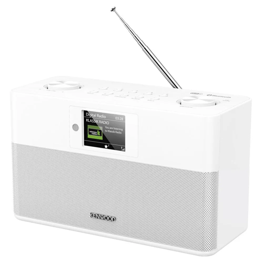 Kenwood DAB  FM-RDS Compact Stereo Radio - White | CRST80DABW