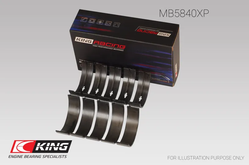 King Chrysler 300 Srt8 (Size 0.26) pMaxBlack Coated Main Bearing Set