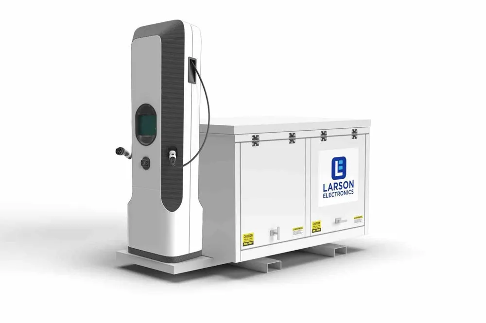 Larson Electric Temporary Electric Vehicle Charging Station w/ Diesel Generator - (4) Level 2 Chargers - Skid Mount