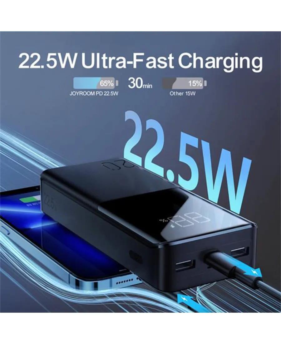 LED Digital Display Super Fast Charging Power Bank 22.5W 20000Mah | Black