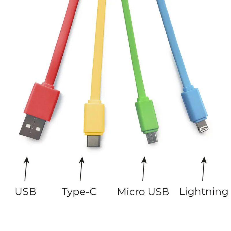 Legami Multi Cable Link Up Charger - Rainbow