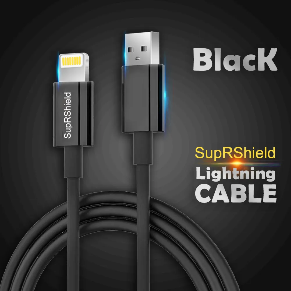 Lightning Fast Charging Data Sync Charger Cable Cord SupRShield For Apple iPhone iPad iPod