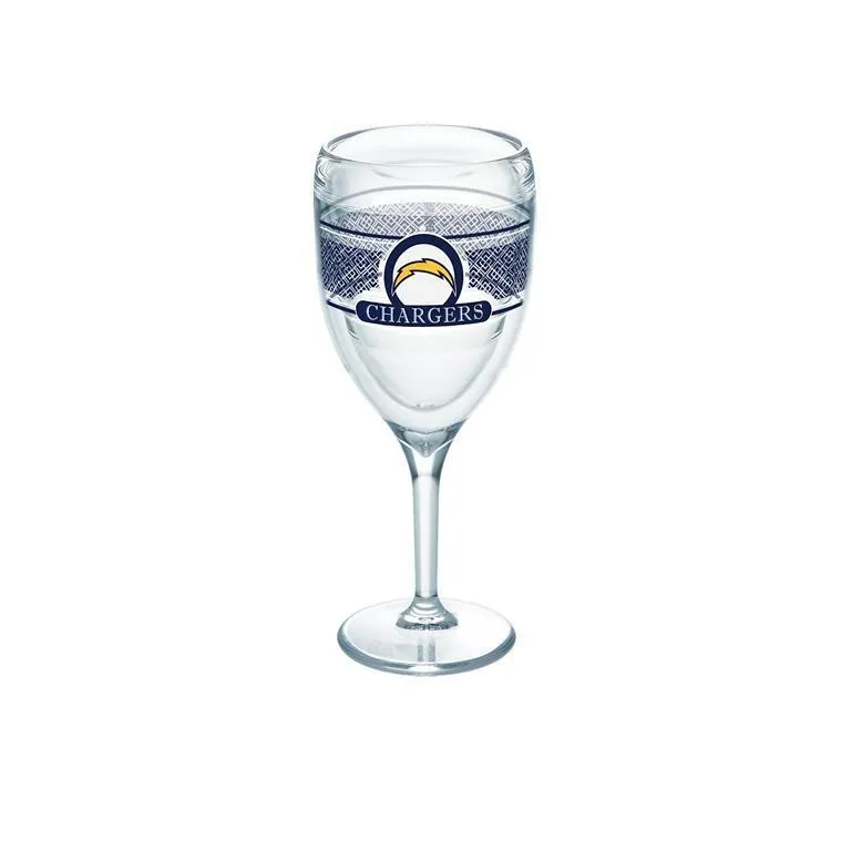 Los Angeles Chargers 9 oz. Tervis Wine Glass - (Set of 2)