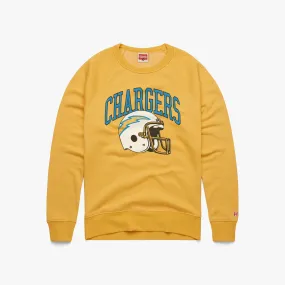 Los Angeles Chargers Helmet Retro Crewneck