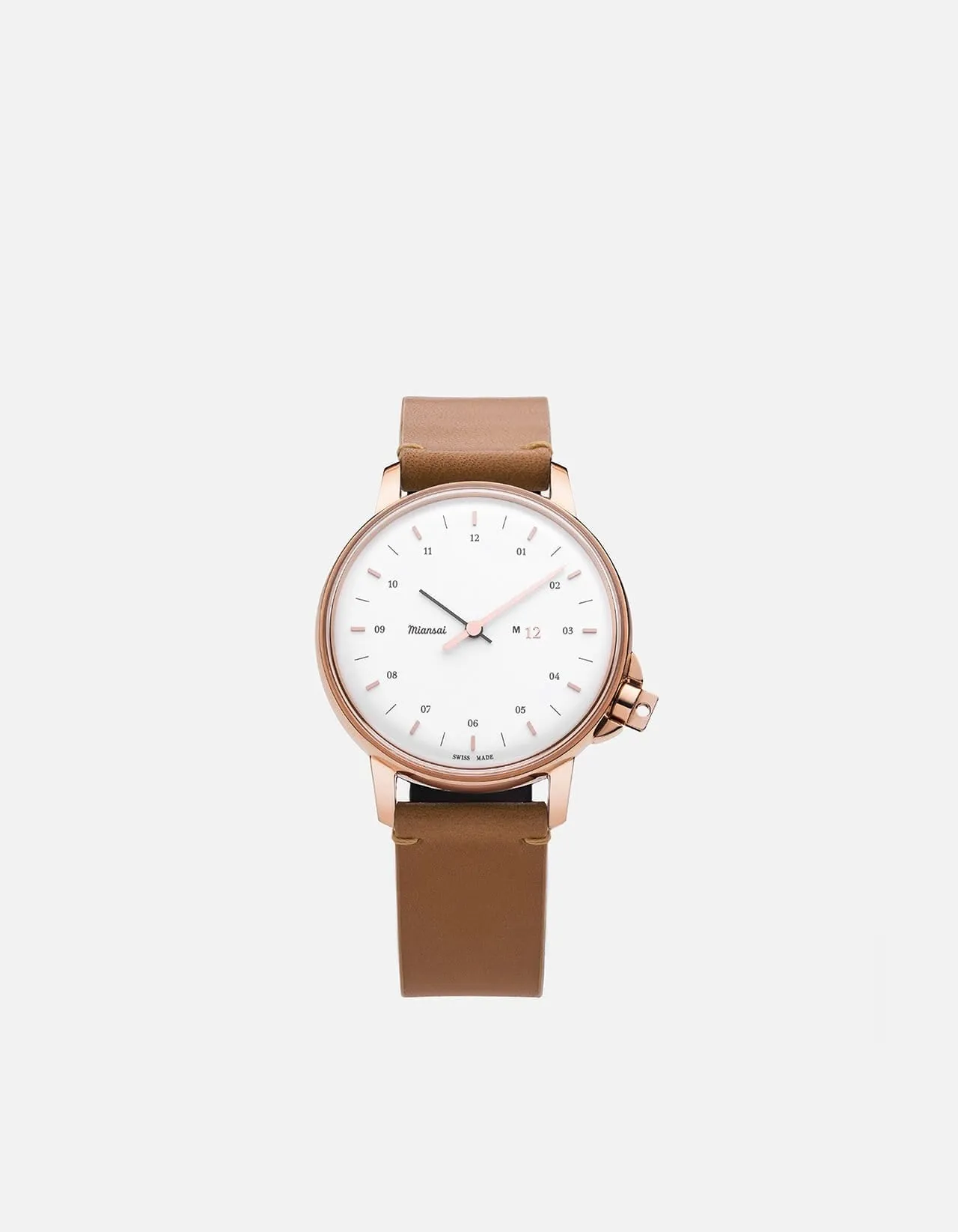 M12 Swiss Rose|White Tan Leather