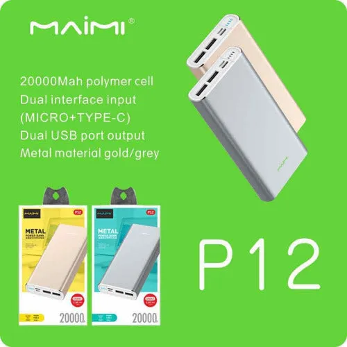 Maimi P12 Power Bank 20 000mah