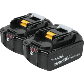 Makita 18V LXT? Lithium-Ion 4.0 Ah Battery, 2-Pack - BL1840B-2