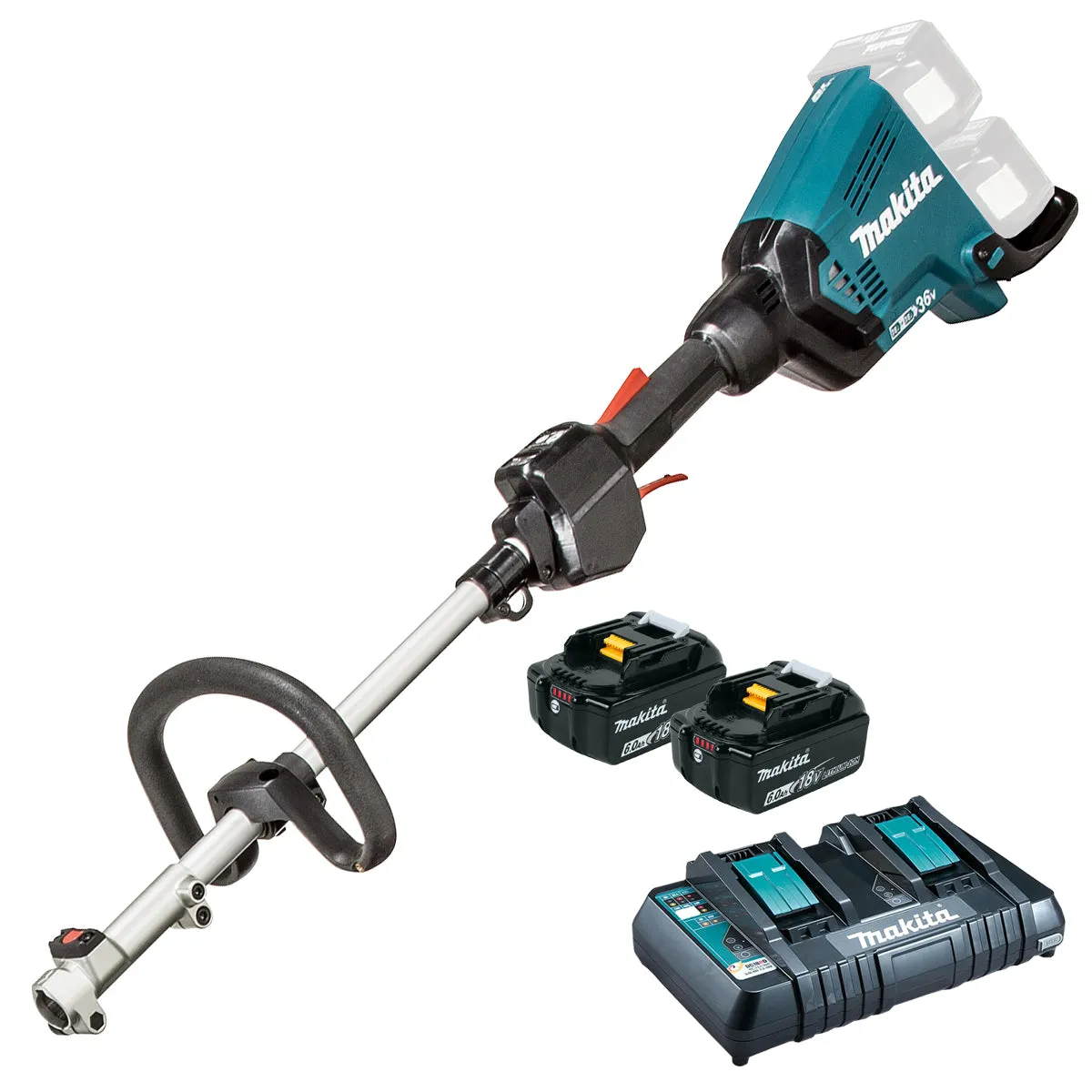 Makita DUX60PG2 36V Brushless Split Shaft with 2 x 6.0Ah Batteries & Charger