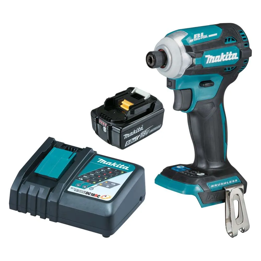 Makita Impact Driver Compact 18V BL Kit (1 x 5.0Ah 1 x Rapid Charger)