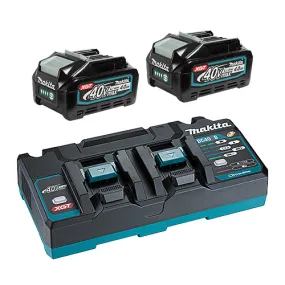 Makita T-04335 40V max XGT 4.0Ah Battery & Dual Port Rapid Charger Starter Kit