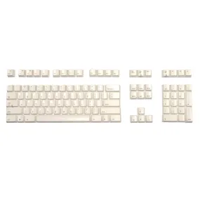 Matias Keycap Set, White with Black Printing