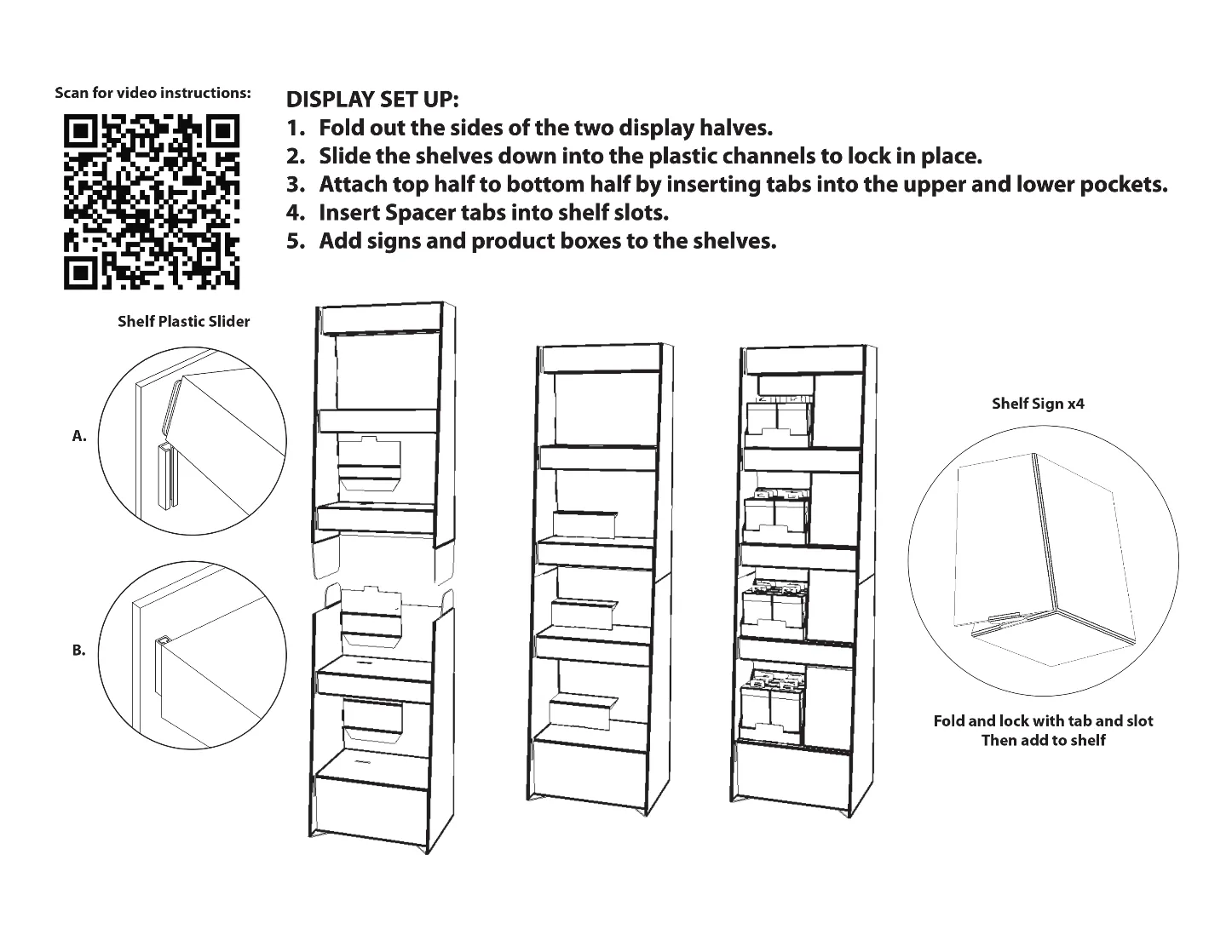 Merchandising Fixture- Corrugated Roughneck Tech Floor Display ONLY 977900