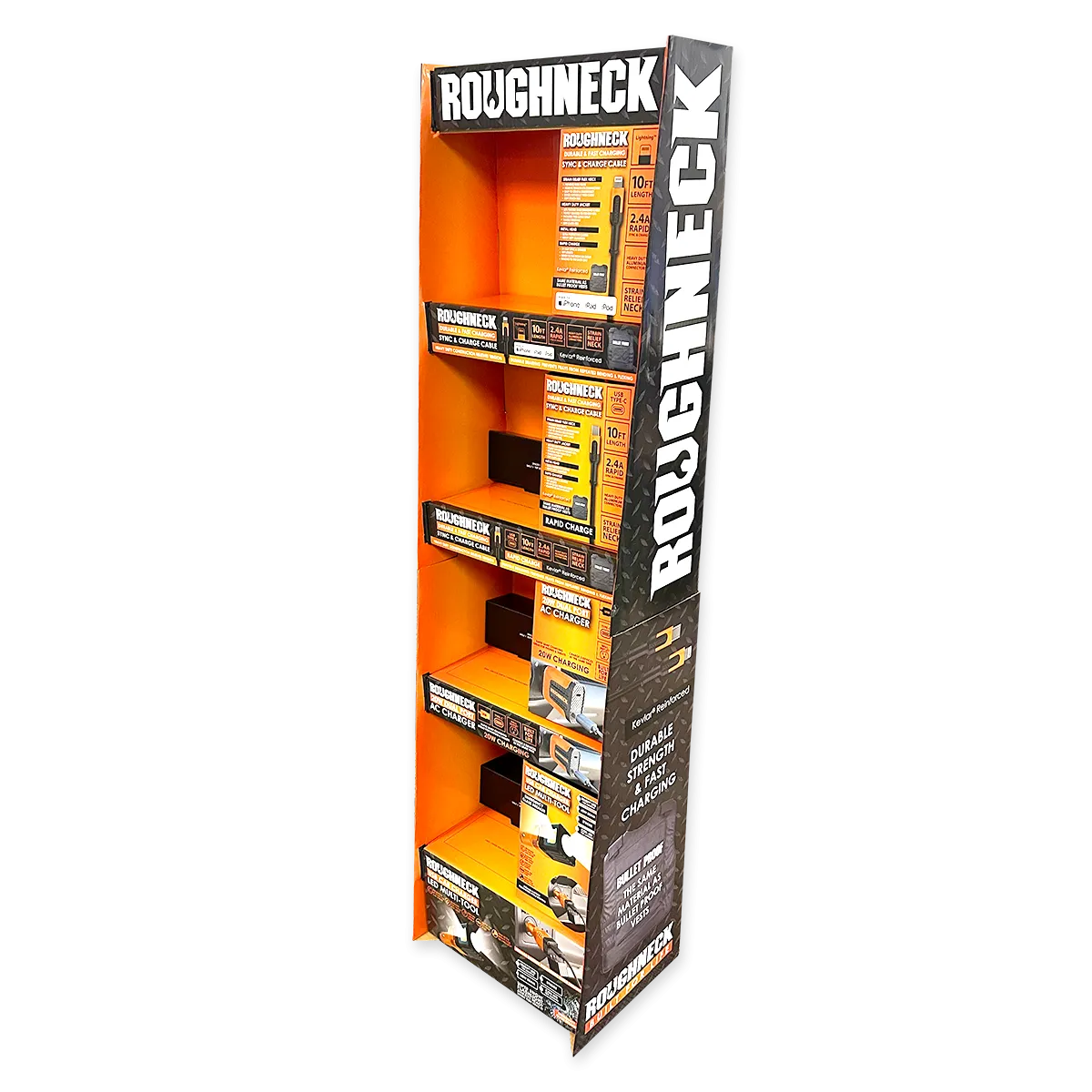 Merchandising Fixture- Corrugated Roughneck Tech Floor Display ONLY 977900