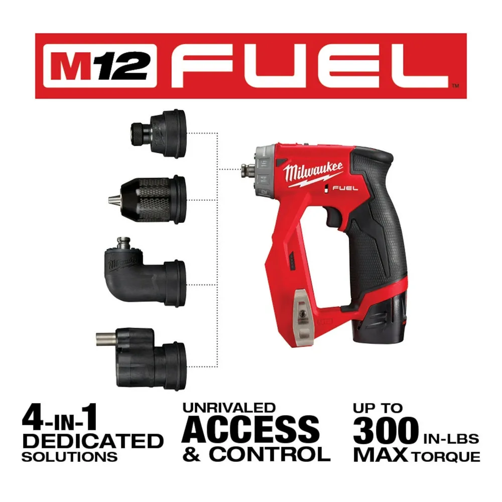 Milwaukee 2505-22x2SDG M12 FUEL 12V Installation Drill/Driver Kit w/ Die Grinder