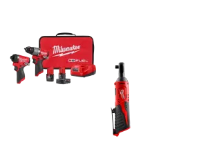 Milwaukee 3497-22RT M12 FUEL 12V 2-Tool Combo Kit w/ M12 3/8" Ratchet