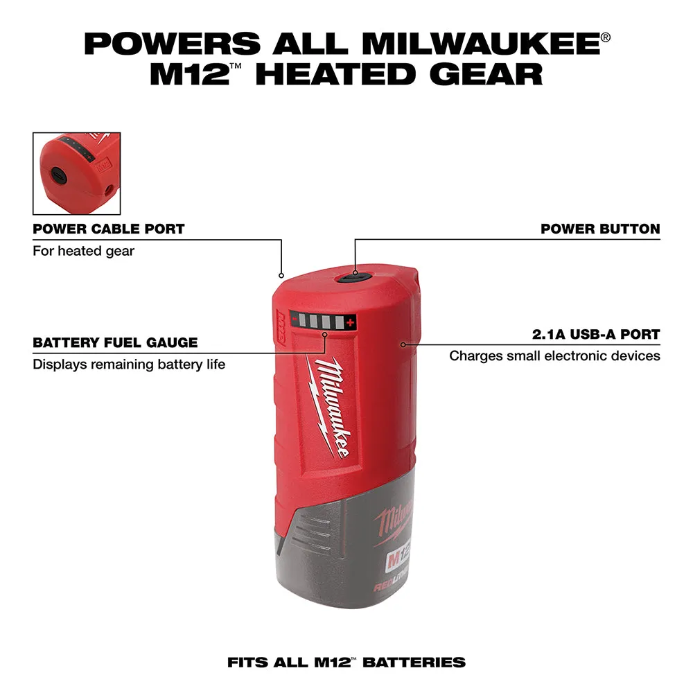 Milwaukee 49-24-2310 M12 FUEL 12V 2.1Ah On-Board Fuel Gauge Power Source