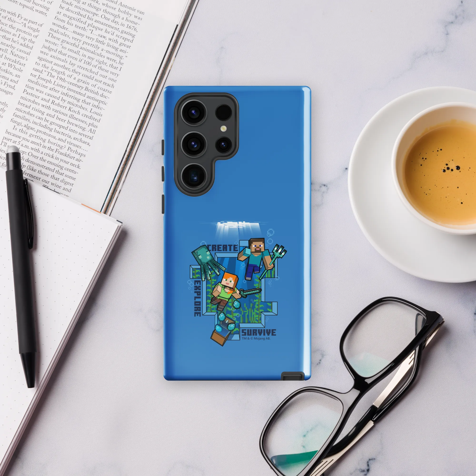 Minecraft Caves & Cliffs Create, Explore, Survive Tough Phone Case - Samsung