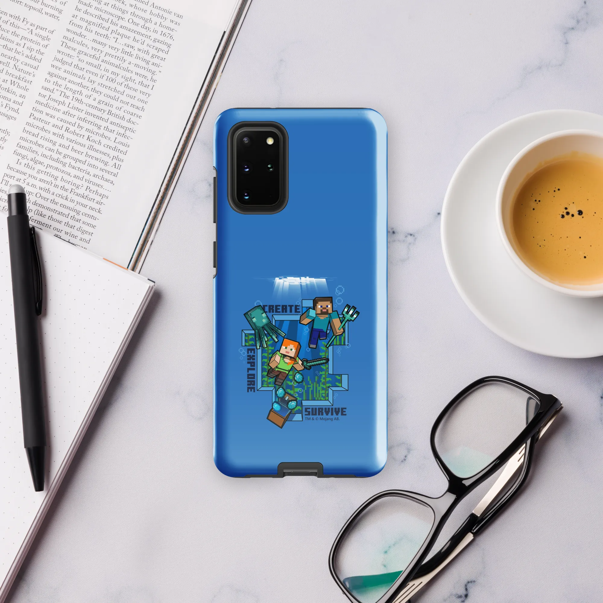 Minecraft Caves & Cliffs Create, Explore, Survive Tough Phone Case - Samsung