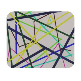 Mouse Pad: Alphabet Soup | Abstract Design