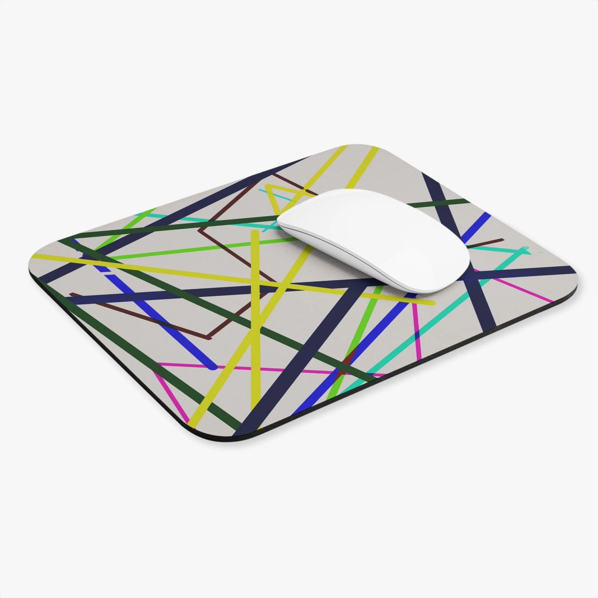 Mouse Pad: Alphabet Soup | Abstract Design