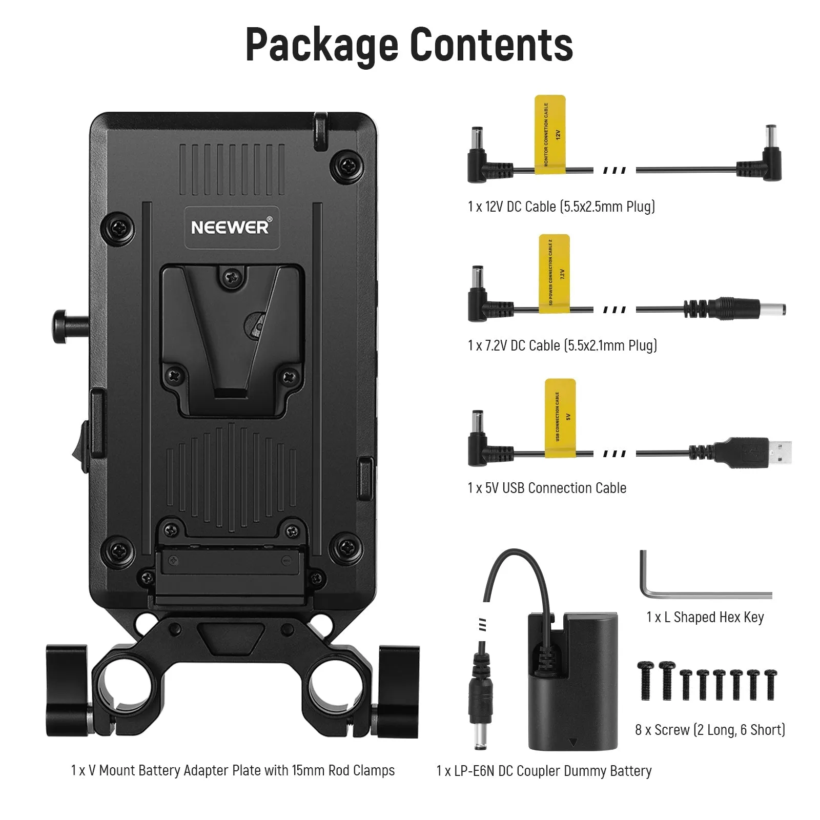 NEEWER PS002E V Mount Battery Adapter Plate