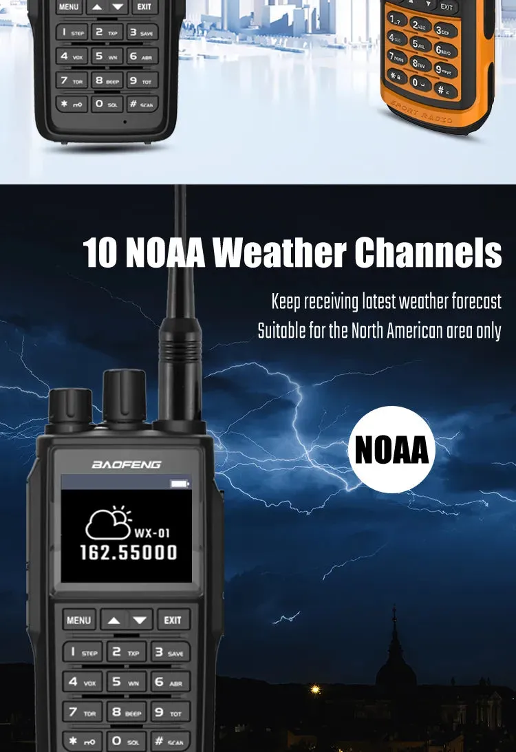 New Baofeng UV-G26 PRO Walkie Talkie 10W Dual Band High Power Long Range Portable 999 Channel Ham FM Radio UHF VHF Two Way Radio