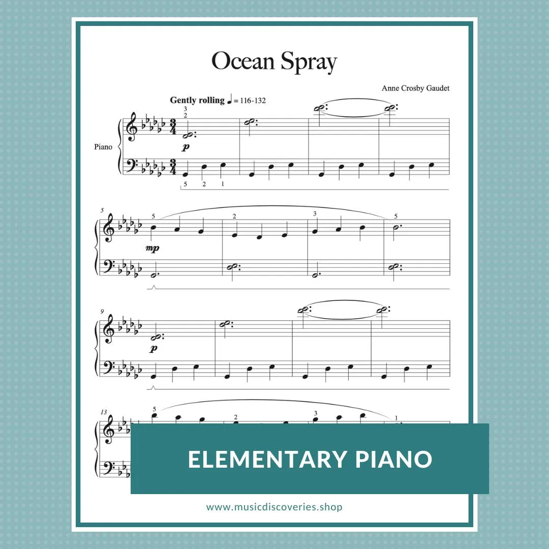 Ocean Spray, piano