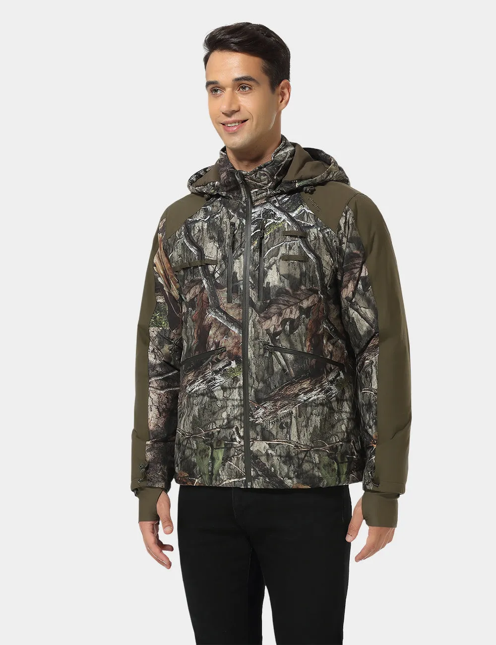 (Open-box) Men's Heated Hunting Jacket - Camouflage, Mossy Oak® Country DNA  (Battery Set Not Included)