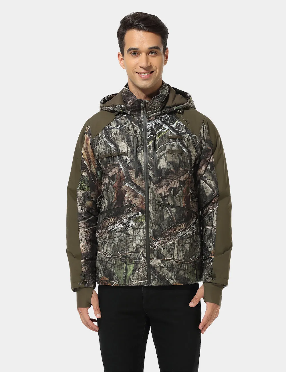 (Open-box) Men's Heated Hunting Jacket - Camouflage, Mossy Oak® Country DNA  (Battery Set Not Included)