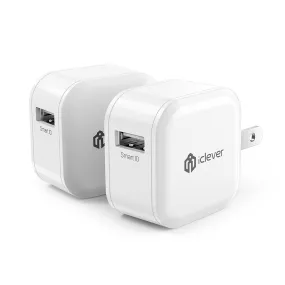 Pack of 2 USB wall chargers