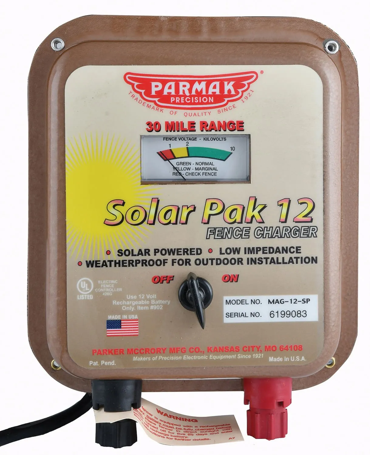 Parmak Solar-Pak 12 Fence Charger