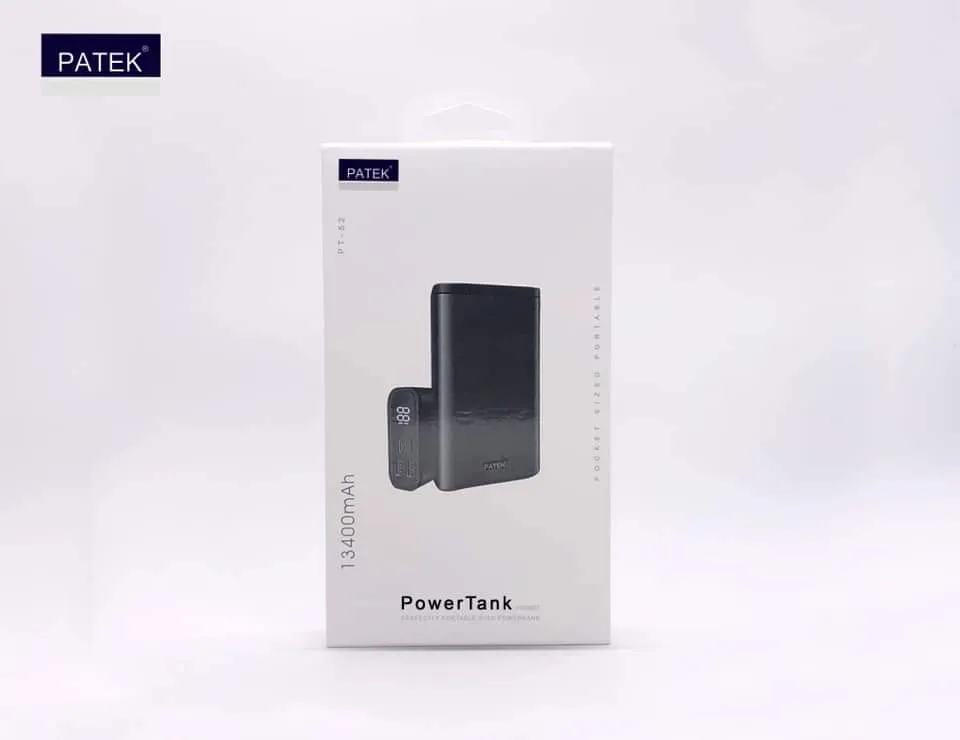 PATEK PowerTank Pocket 13400mAh 2 USB Powerbank