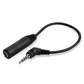 Plug 2.5mm Male to 3.5mm Female Stereo Audio Jack Adapter Cable for Headphone