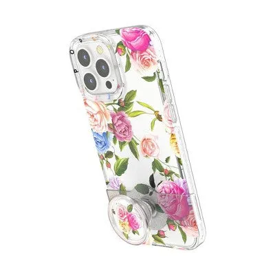 PopSockets PopCase Apple iPhone 13 Pro Max PopGrip Slide Case  - Vintage Floral