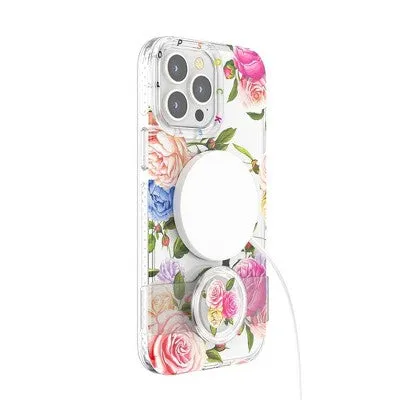 PopSockets PopCase Apple iPhone 13 Pro Max PopGrip Slide Case  - Vintage Floral