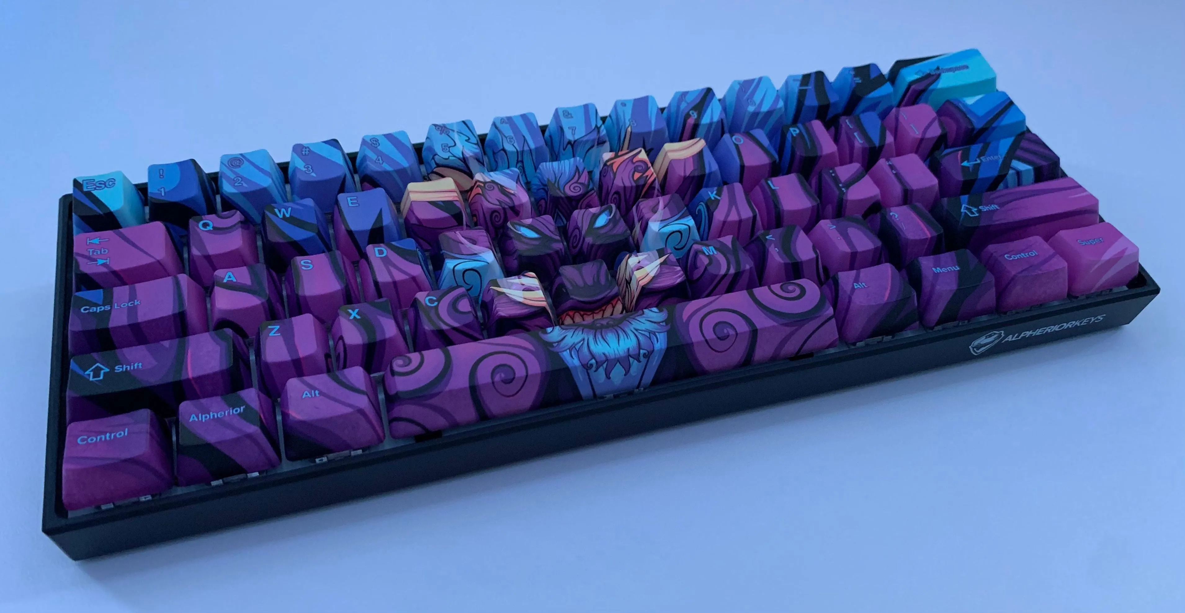 Purple Oni Dragon Keycap Set - Alpherior Keys