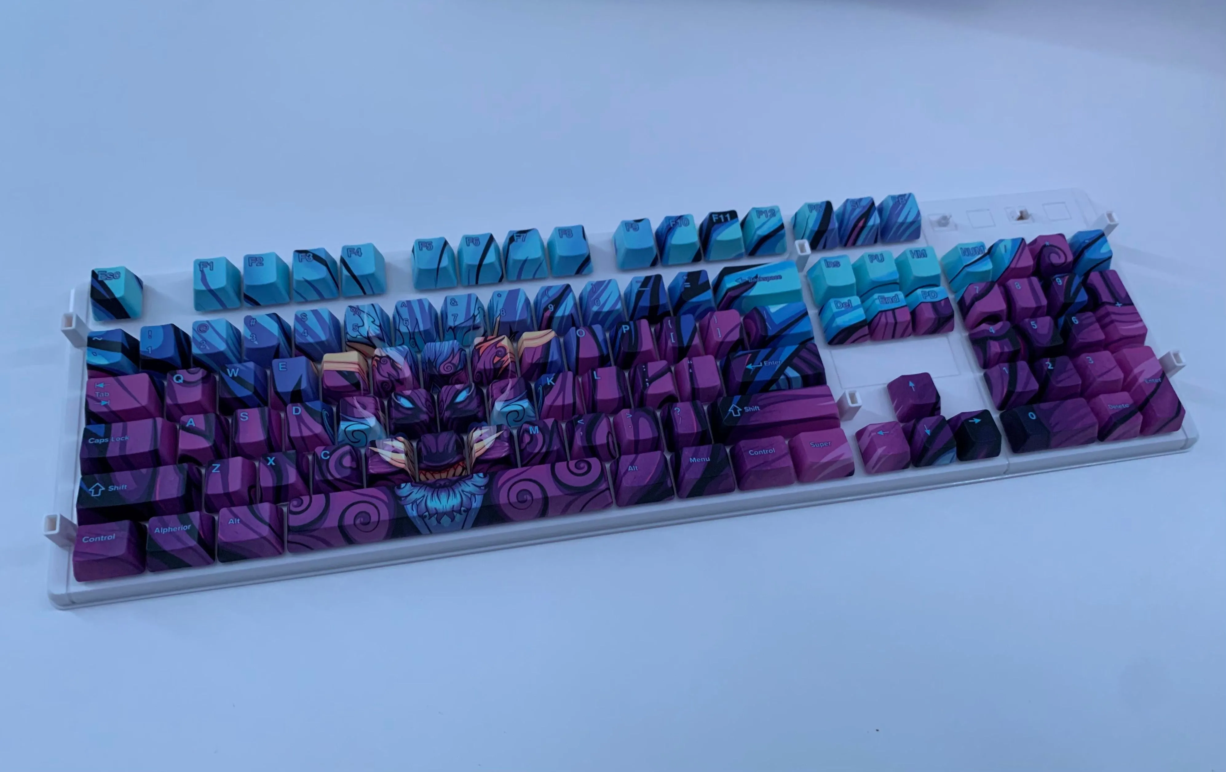 Purple Oni Dragon Keycap Set - Alpherior Keys