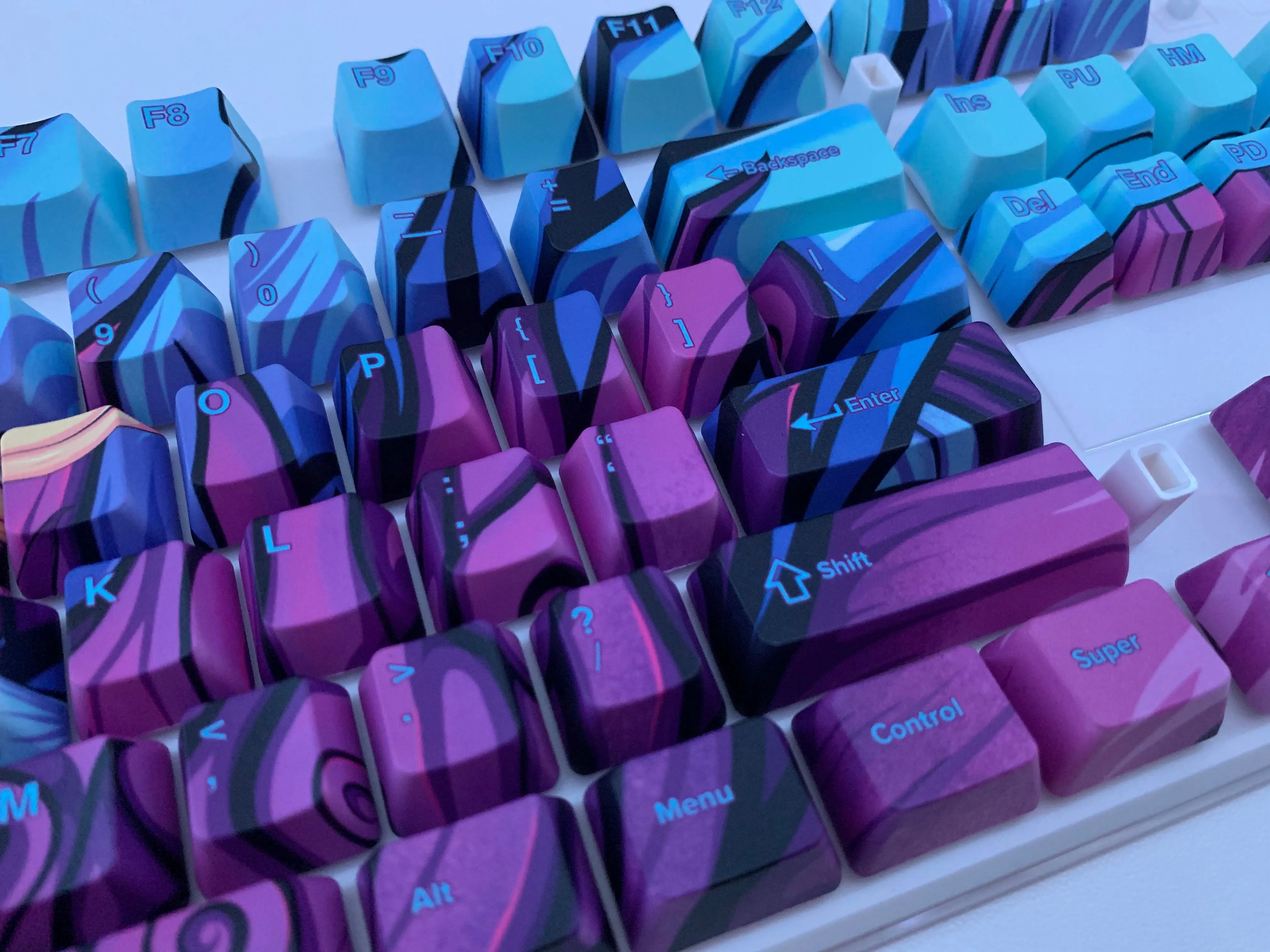 Purple Oni Dragon Keycap Set - Alpherior Keys